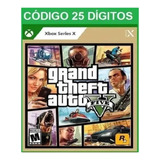 Grand Theft Auto V Gta 5 Xbox Series X|s Codigo 25 Digitos 