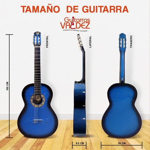 Guitarra Acústica Con Funda Y Porta Plumilla Paquete Vz