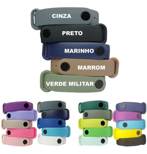 Kit Com 5 Pulseiras Para Mi Band 4 Miband4 M4 100% Silicone  | MercadoLivre