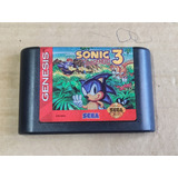 Sonic 3 - 100% Original E Salvando - Sega Genesis Mega Drive