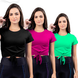 Kit Blusa Feminina Furinhos Moda Fitnees,academia,corrida