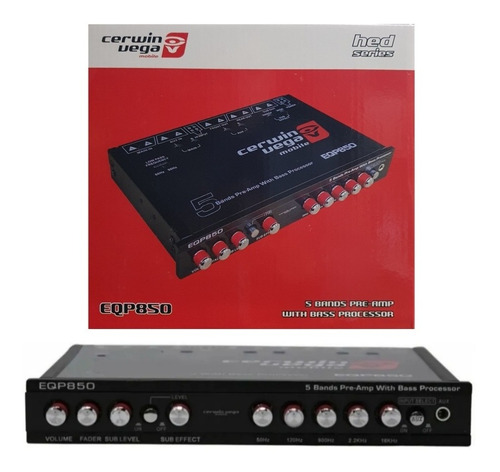 Ecualizador 5 Bandas Procesador Bajos Cerwin Vega Eqp850 9v