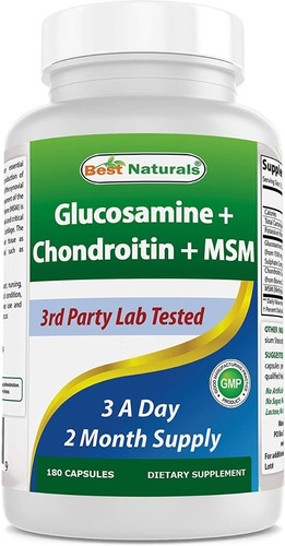 Best Naturals | Glucosamine Chondroitin & Msm | 180 Tablets