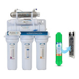 Purificador De Agua Ultrafiltración Purikor 7 Etapas Luz Uv Incluye Adicional Filtro Alcalino Flujo 0.66 Gpm (2.5 Lpm)  