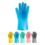 Guantes Silicona X2esponja Lavaplatos Mascota Cocina Moderno