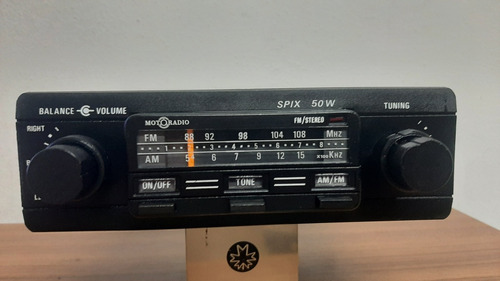 Radio Motorradio Spix 50 Watss +bluetooth Integrado Vintage 