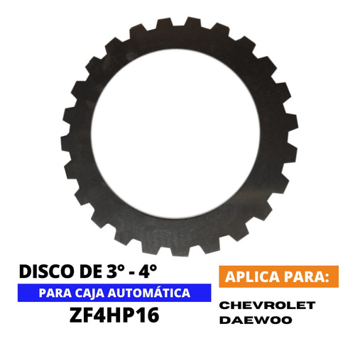 Disco Pasta 3ra Y 4ta Chevrolet Optra Caja Zf4hp16 Foto 2