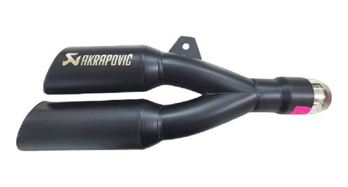 Exosto Akrapovic Doble Salida Negro Mate Aaa