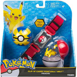 Pokemon Clip ´n Carry 2 Poke Bola Belt Tomy Pikachu