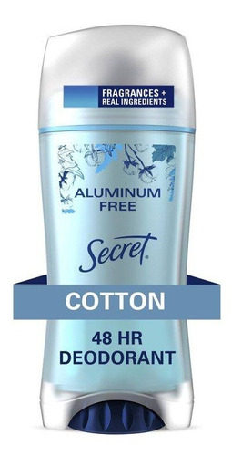 Desodorante Secret Sem Alumínio 68g Cotton-original Dos Eua
