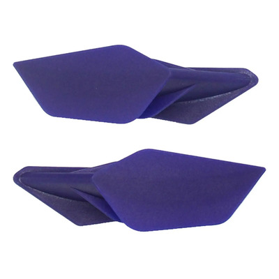 Par De Kit De Ala Dinámica Para Scooter De Motocicleta Azul