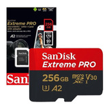 Cartão De Memória Micro Sd Sandisk Extreme Pro 256gb 200mb/s