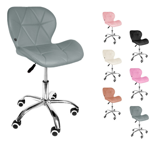 Silla Oficina Vinipiel Ergonómica Moderna Ejecutiva Cromada