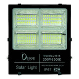 Panel Solar De Reflector Negro 200w 25000lm Ip66 6500k Progr