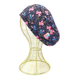 Gorro Clínico Stitch Floreado Azul Marino - Aurísima ®