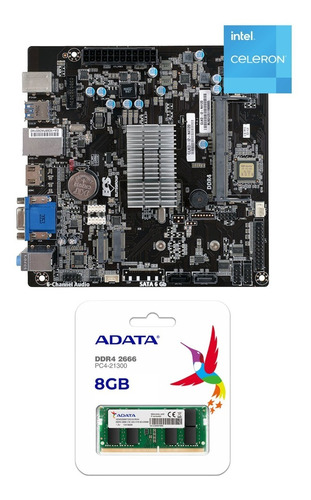 Kit Actualización Tarjeta Madre + Proce Intel + Memoria 8 Gb
