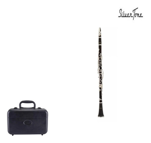 Clarinete Negro Baquelita Silvertone Slcl001 + Envio Full 