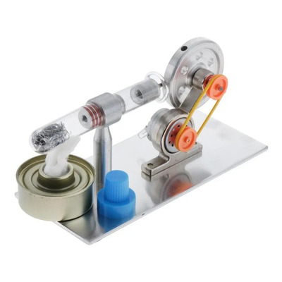 Mini Motor De Aire Caliente Stirling Modelo Con Led - Extern