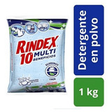 Detergente Rindex 10 Multi Beneficios En Polvo 1000 Gr Limon