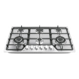 Parrilla Gas Empotrable 90cm 6 Quem Acero Inox Riviera 48315