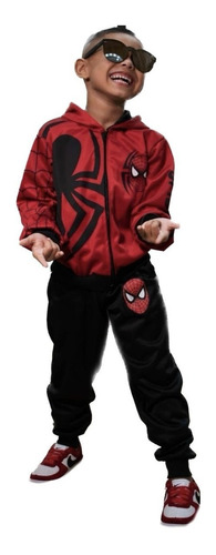  Conjunto Infantil Abrigo De Inverno Homem Aranha Personagem