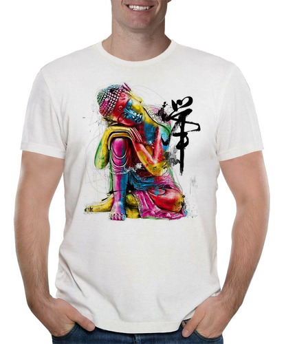 Remera Buda Yoga Budismo Hinduísmo 1 Hombre Purple Chick