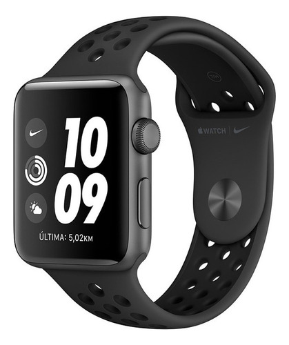 Apple Watch 3 Nike+ De 42 Mm, Aluminio Negro Usado Excelente