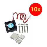 10x Cooler Fan Raspberry Pi3 B B+ + Dissipadores Calor Nf