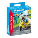 Playmobil Chicos Con Moto De Carreras (270380)