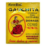 Encordado Guitarra Criolla Clasica Gauchita Dorada