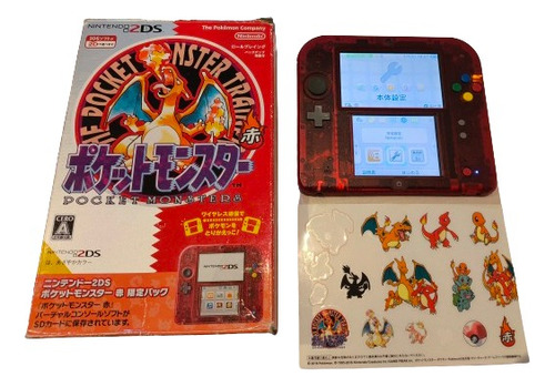 Nintendo 2ds Pokemon Pocket Monster Red Limited Edition - 2ds Edição Pokemon