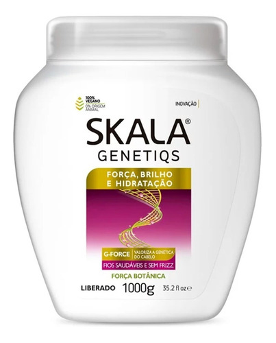 Skala Genetiqs Máscara Vegana Fuerza Brillo Hidratación 1kg