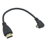 Cable Hdmi - Mmnne 8inch 90 Degree Angle Micro Hdmi Male To 