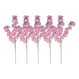 Kit 5 Galhos Cerejeira Flor Pink Artificial Toque Realista