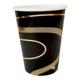 Vasos Descartable Ondas Negro X 8 Fiesta - Ciudad Cotillón