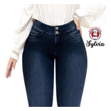 Jeans Peruano Reductor Con 2 Botones Push Up 