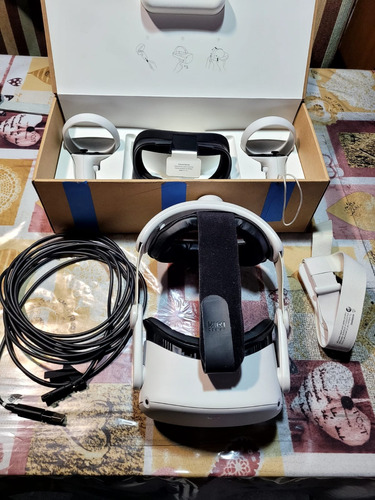 Vr Oculus Meta Quest 2 256 Gb+correa Ocu.quest2elite+cable4