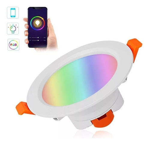 Csmart Smart Downlight Foco Embutido Dimmeable Rgb Wifi Smart Life Alexa Google