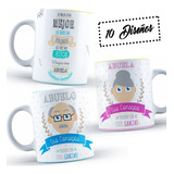 10 Plantillas Dia Del Abuelo - Abuelitos Para Tazas Editable