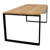 Mesa Industrial De Madera Y Hierro 200x80 Cm