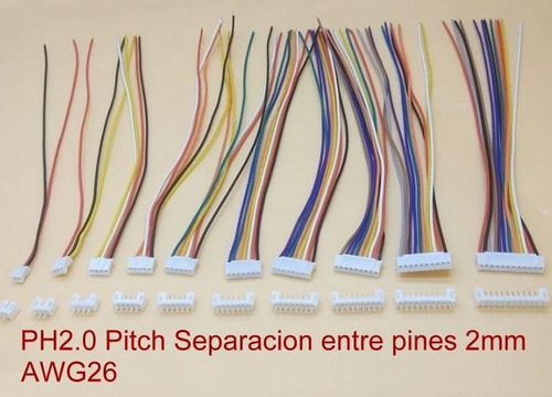 Conector Jst Ph2.0  6 Pines Con Cable Pack 5 Unidades