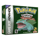 Pokémon Leaf Green Gba Juego Físico En Caja Con Protección