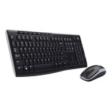 Combo Teclado + Mouse Inalámbricos · Logitech Wireless Mk270