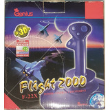  Pc Joystick Genius Flight 2000 F-22x - C/ Caixa E Manual
