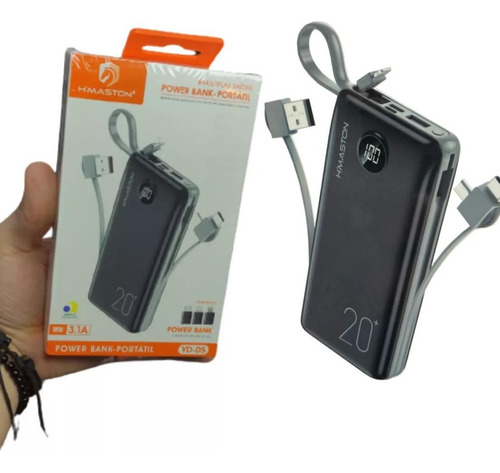 Power Bank  Carregador Portátil 20.000mah Hmaston 