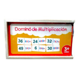 Domino Infantil Tablas De Multiplicar Madera Sz-408