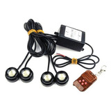 Control Remoto Inalámbrico 4pcs Led Hawkeye Estroboscópico