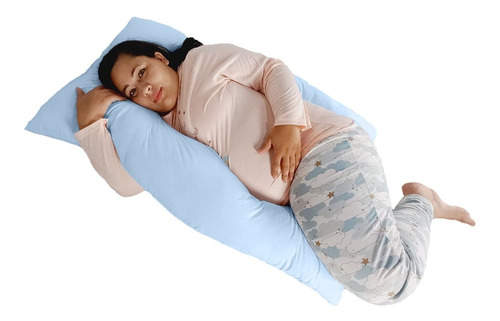 Travesseiro Corporal Ideal Para Gestante Dormir De Lado