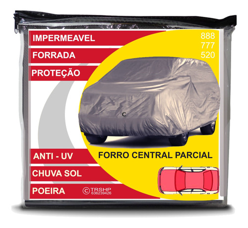 Capa De Cobrir Carro Impermeavel Forrada Uv Chuva Sol