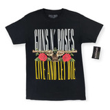 Guns N Roses Live And Let Die Playera 100% Original
